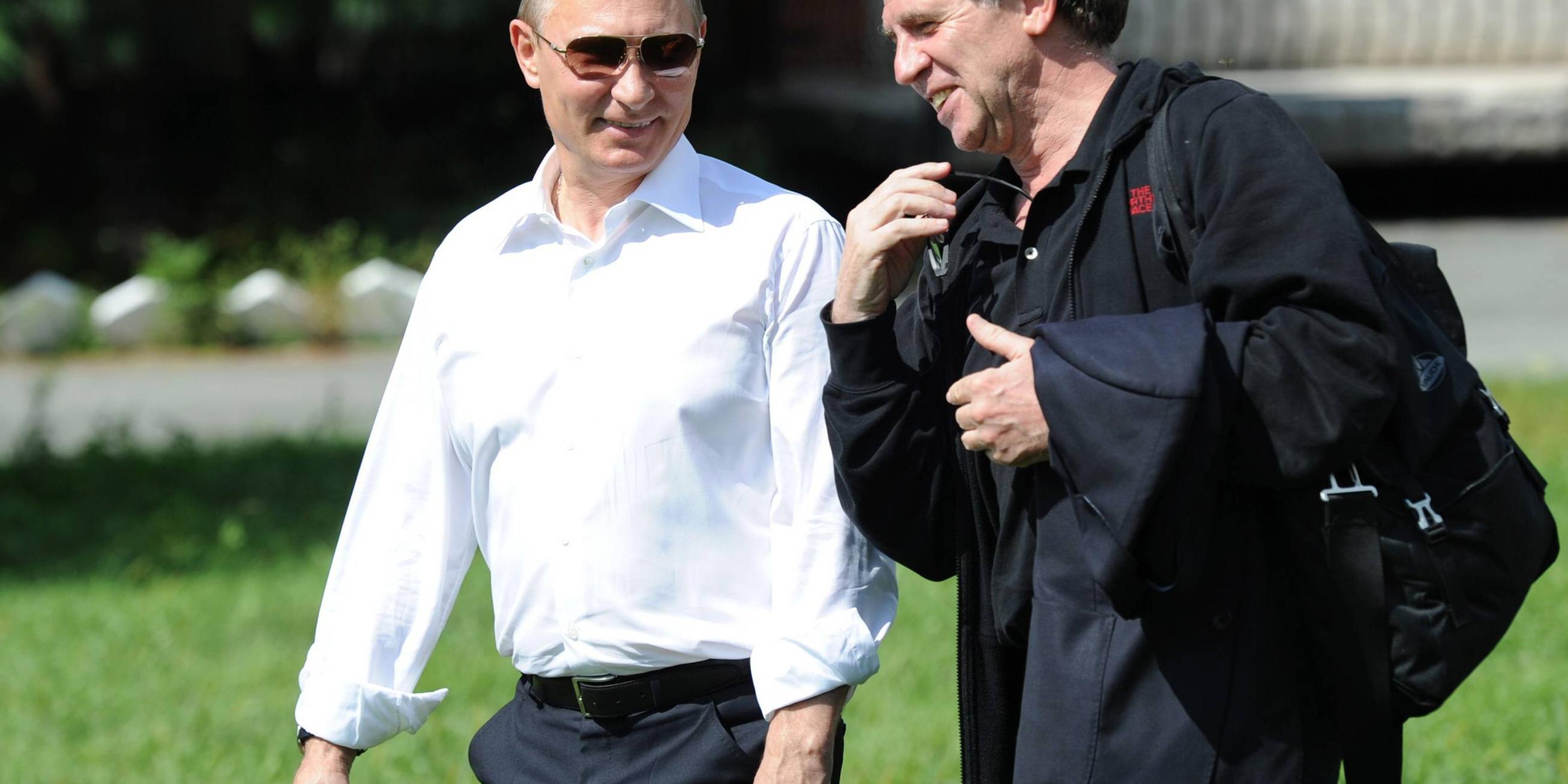 Seite an Seite: Hubert Seipel und Wladimir Putin