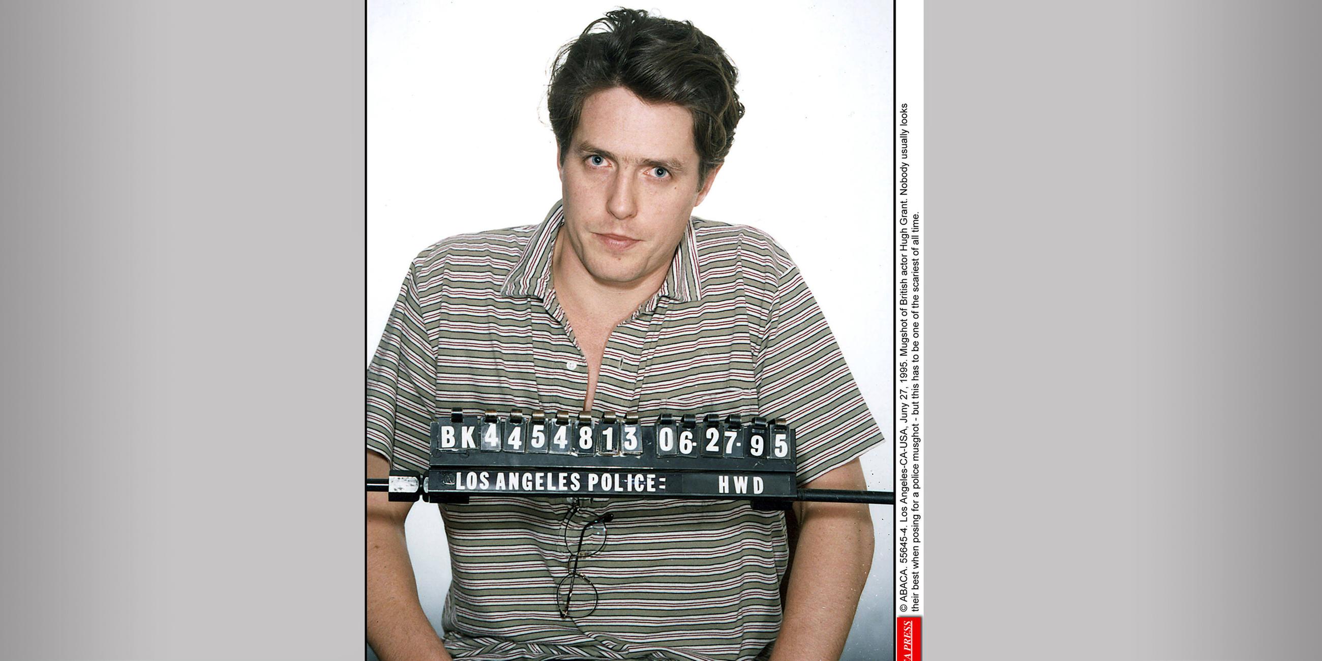 Polizeifoto Hugh Grant