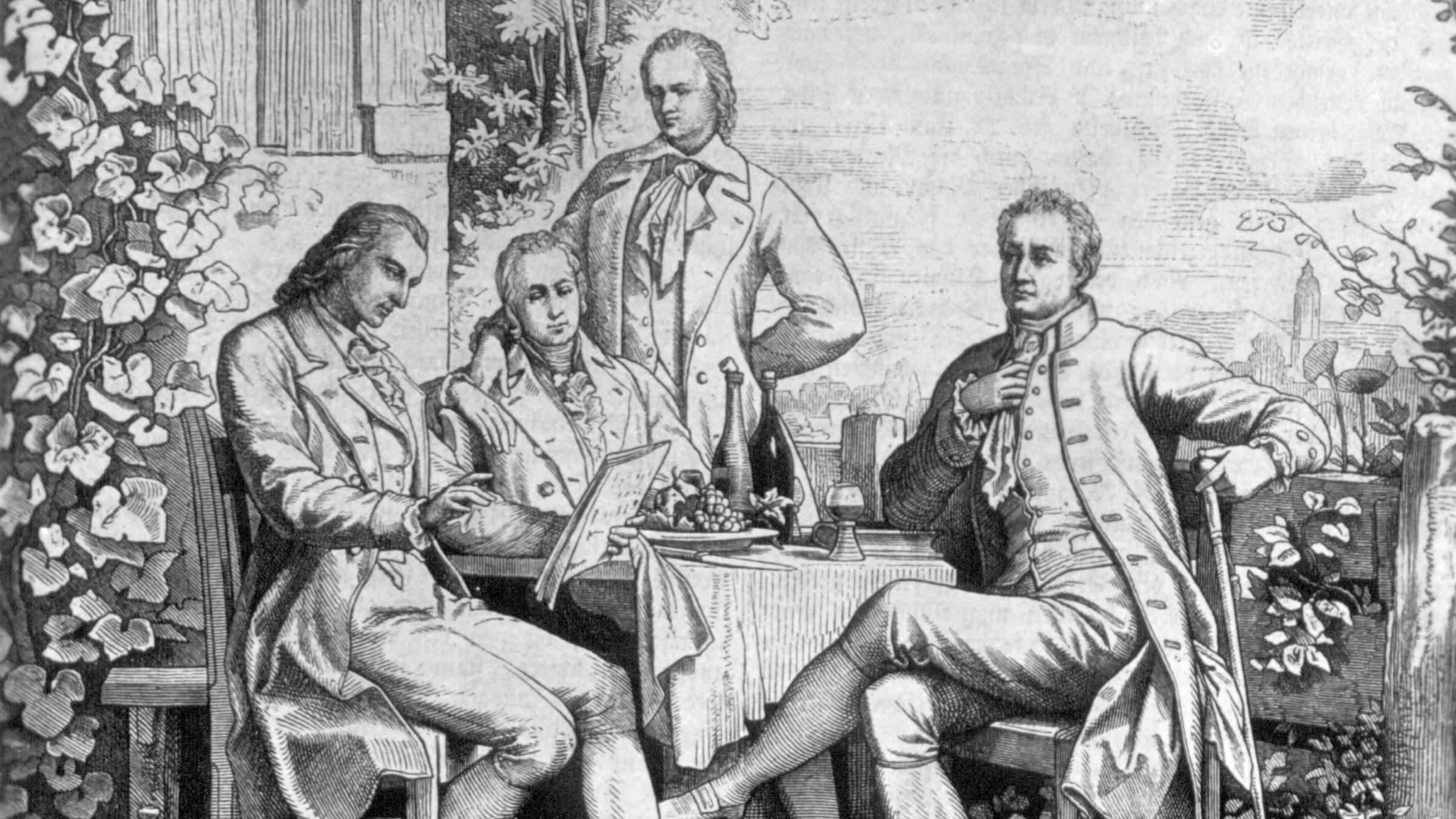 Humboldt, Goethe und Schiller