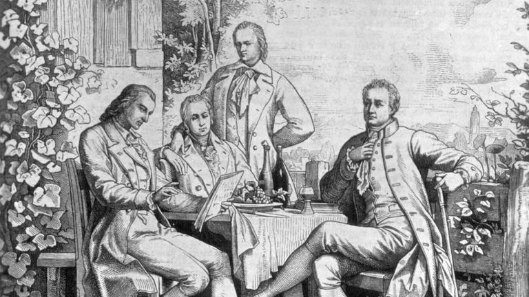 Humboldt, Goethe und Schiller