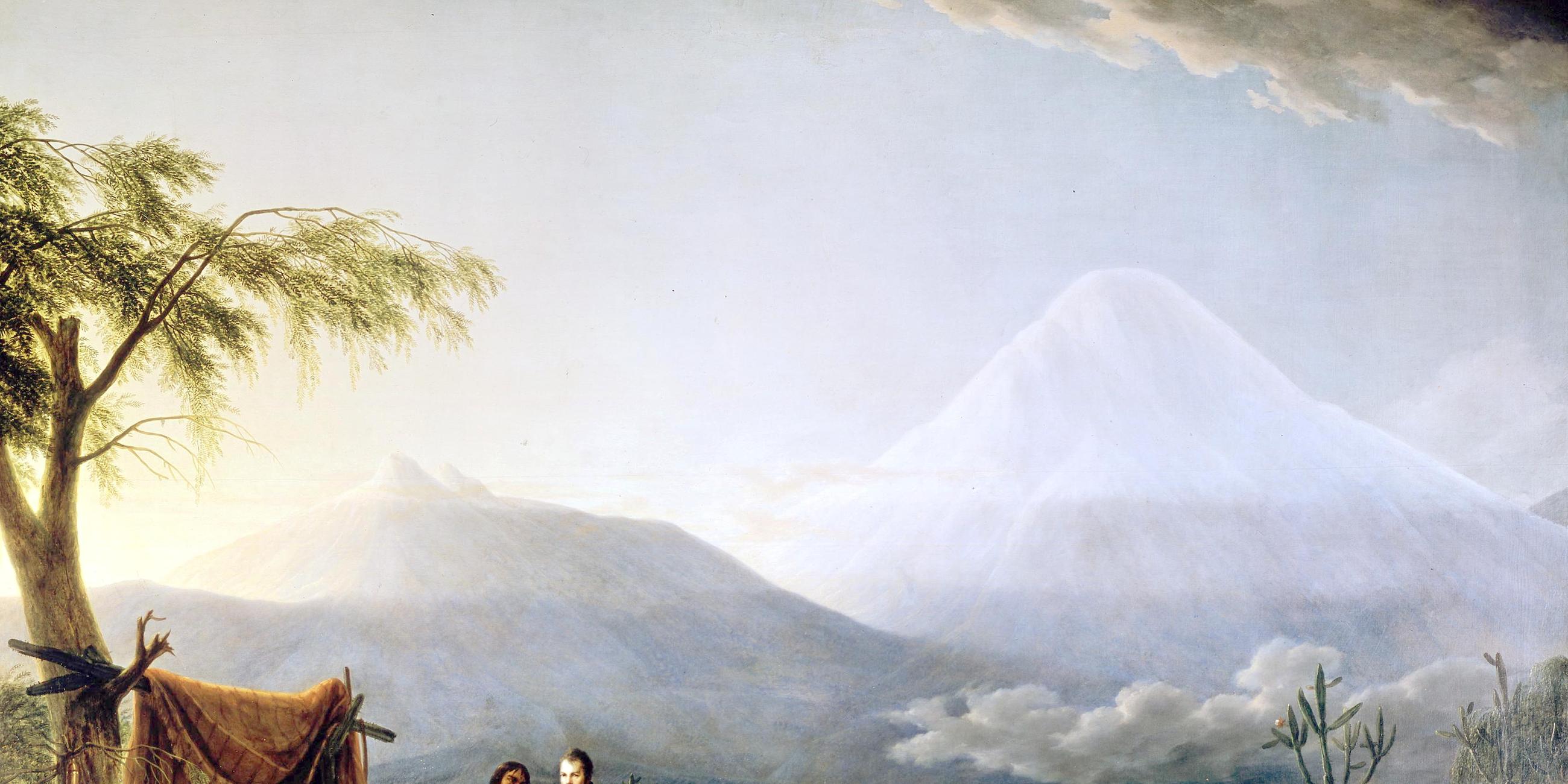 Humboldt und Aime Bonpland in den Anden