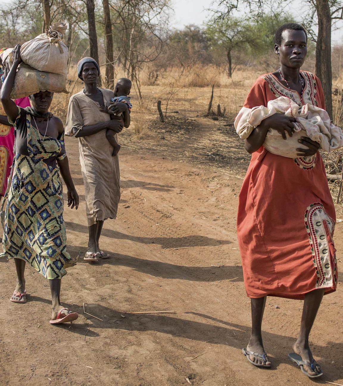 Hungernde Menschen im Südsudan (Archivbild)