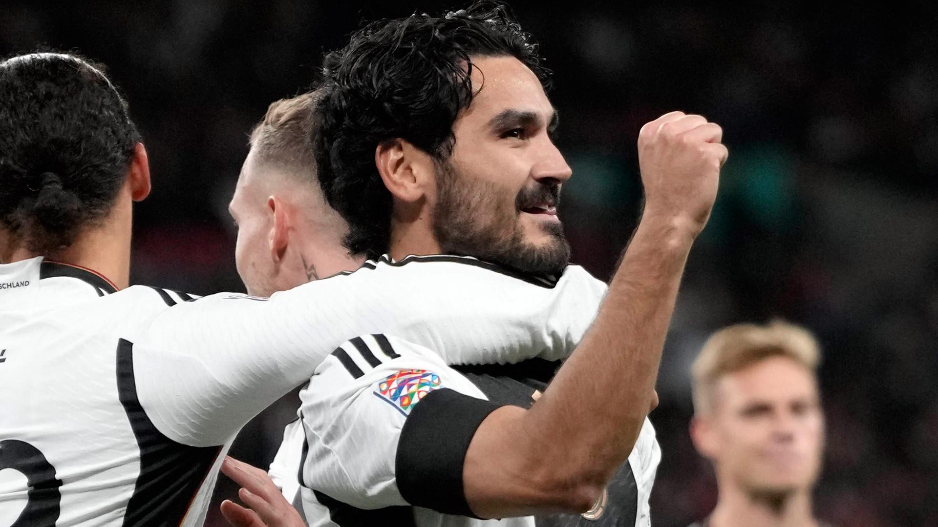Ilkay Gündogan während des Nations League-Spiels England - Deutschland 2022.
