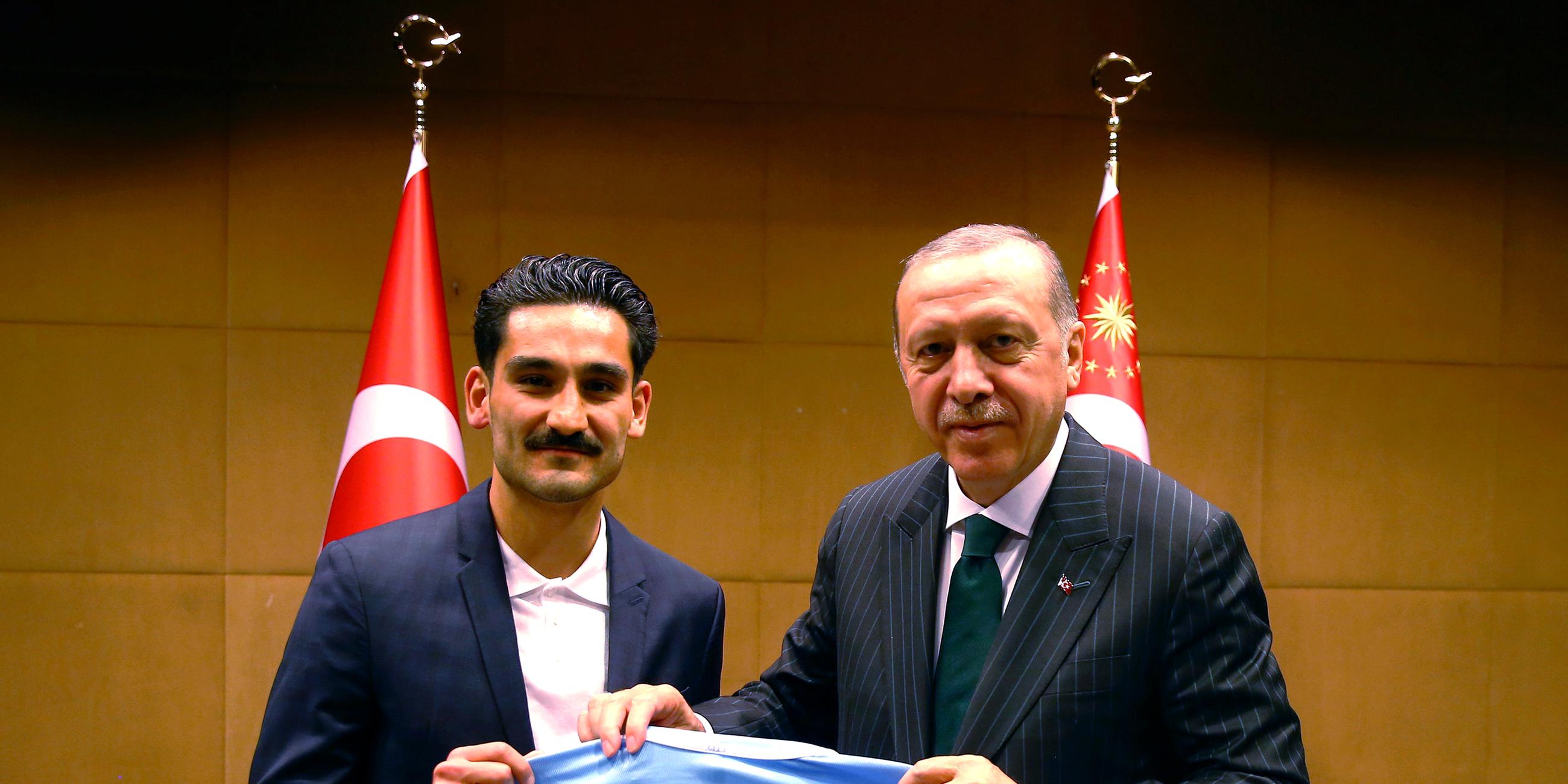 Ilkay Gündogan und Recep Erdogan in London