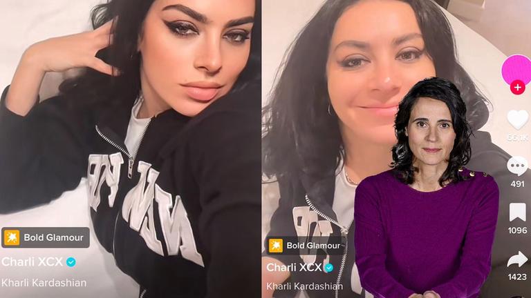 Mit offenen Augen - TikTok-Filter - das Verlangen nach makelloser Schönheit