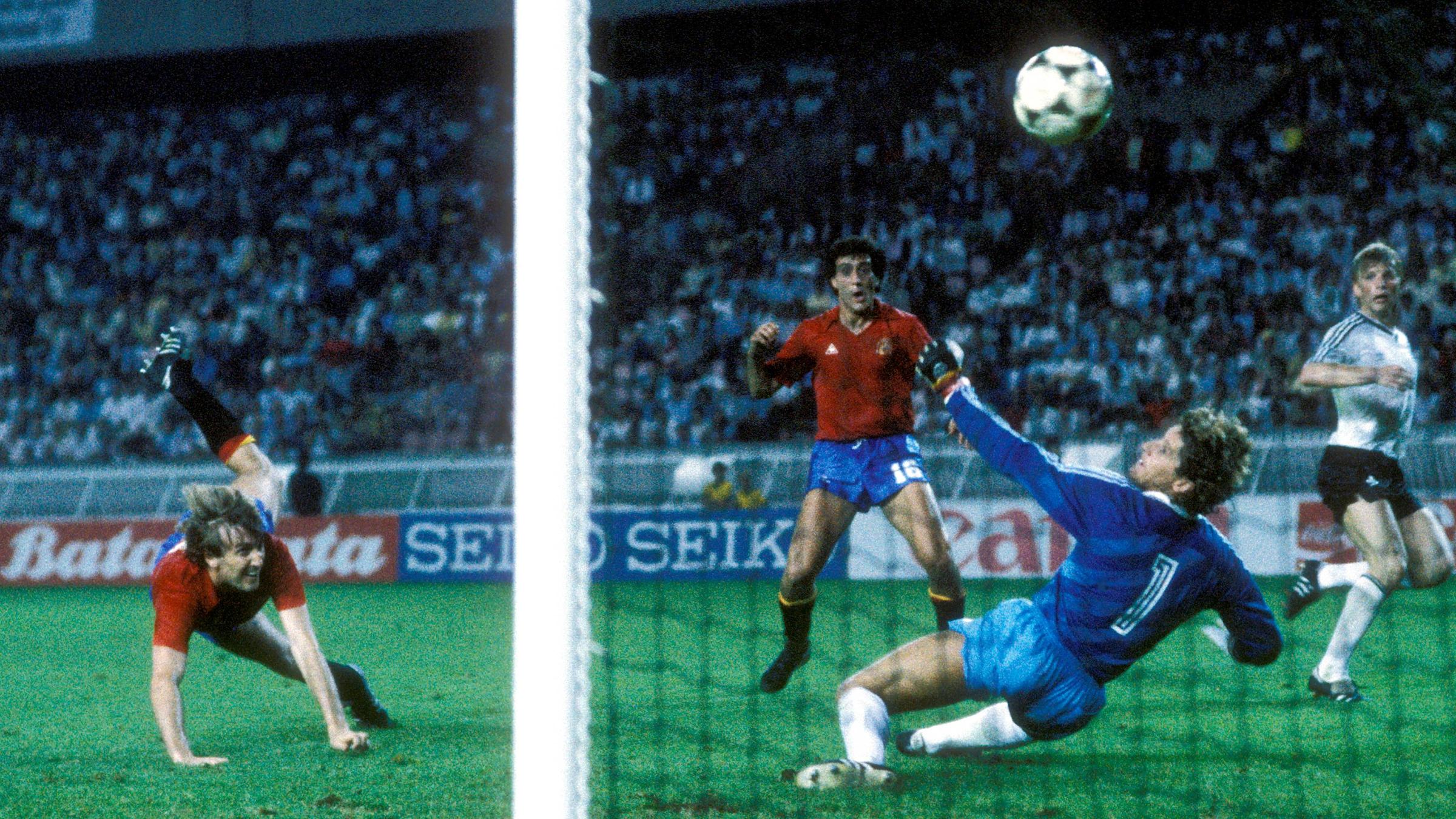 Antonio Maceda vor dem deutschen Tor.