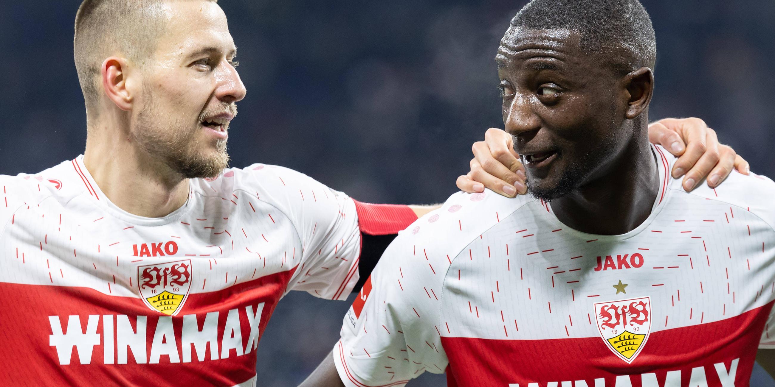 Waldemar Anton und Serhou Guirassy vom VfB Stuttgart