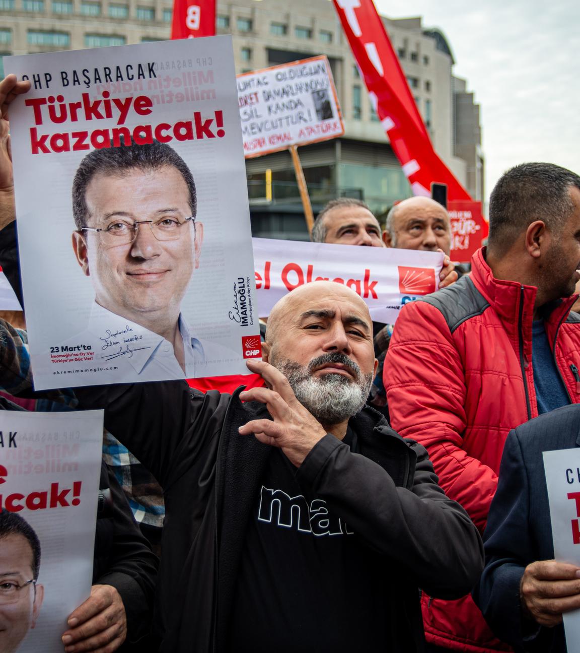 Demonstration für Imamoglu in Istanbul