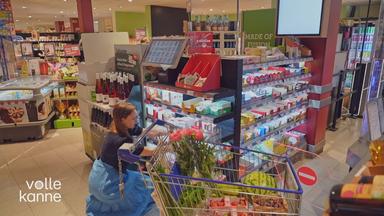 Kassenbereich in einem Supermarkt.