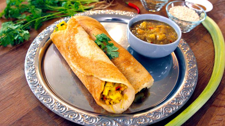 "Masala Dosa": Indische Pfannkuchen