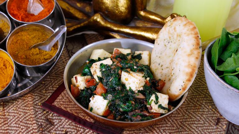 Indisches Spinatgericht