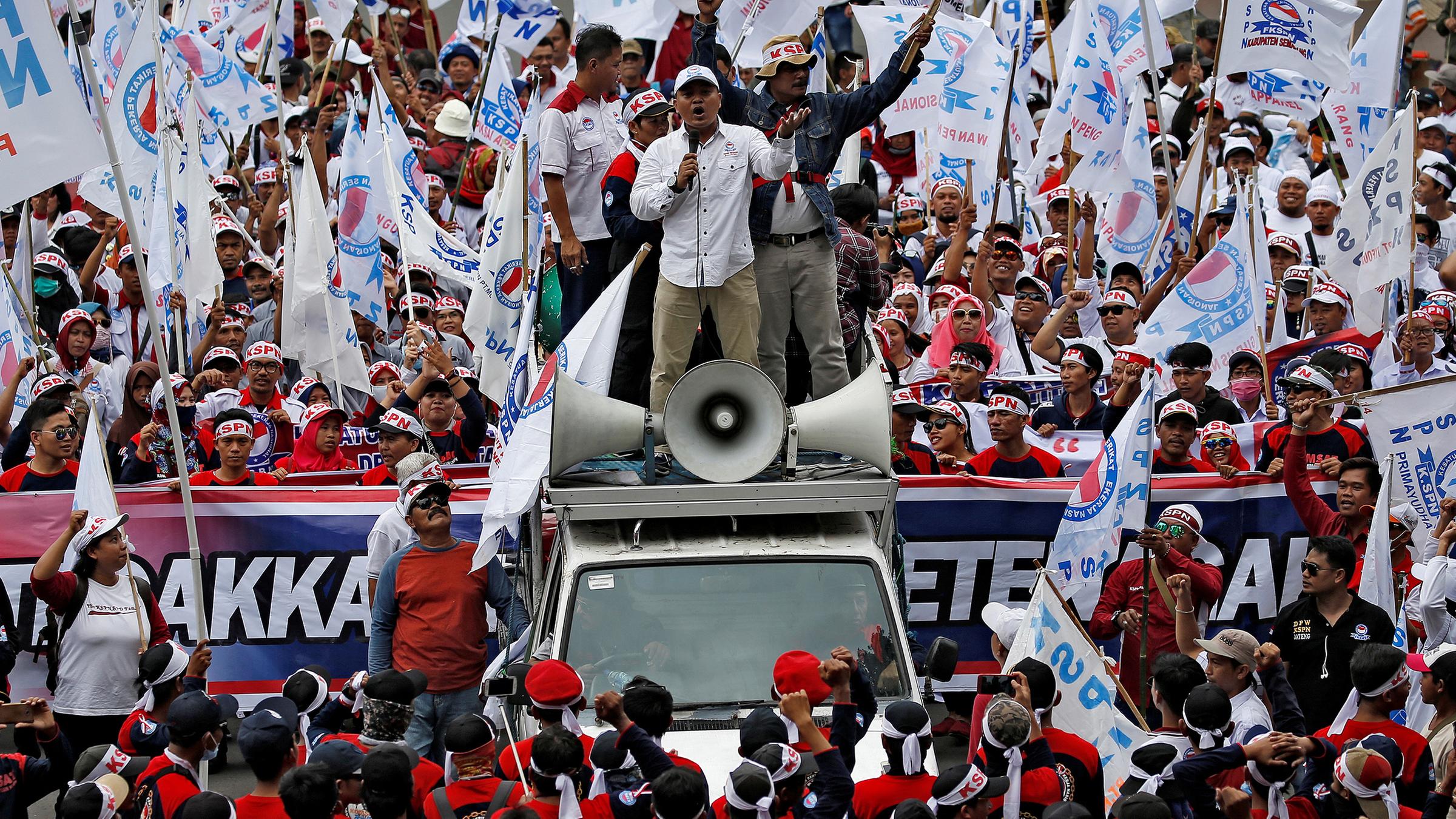 1. Mai-Demos: Indonesien 