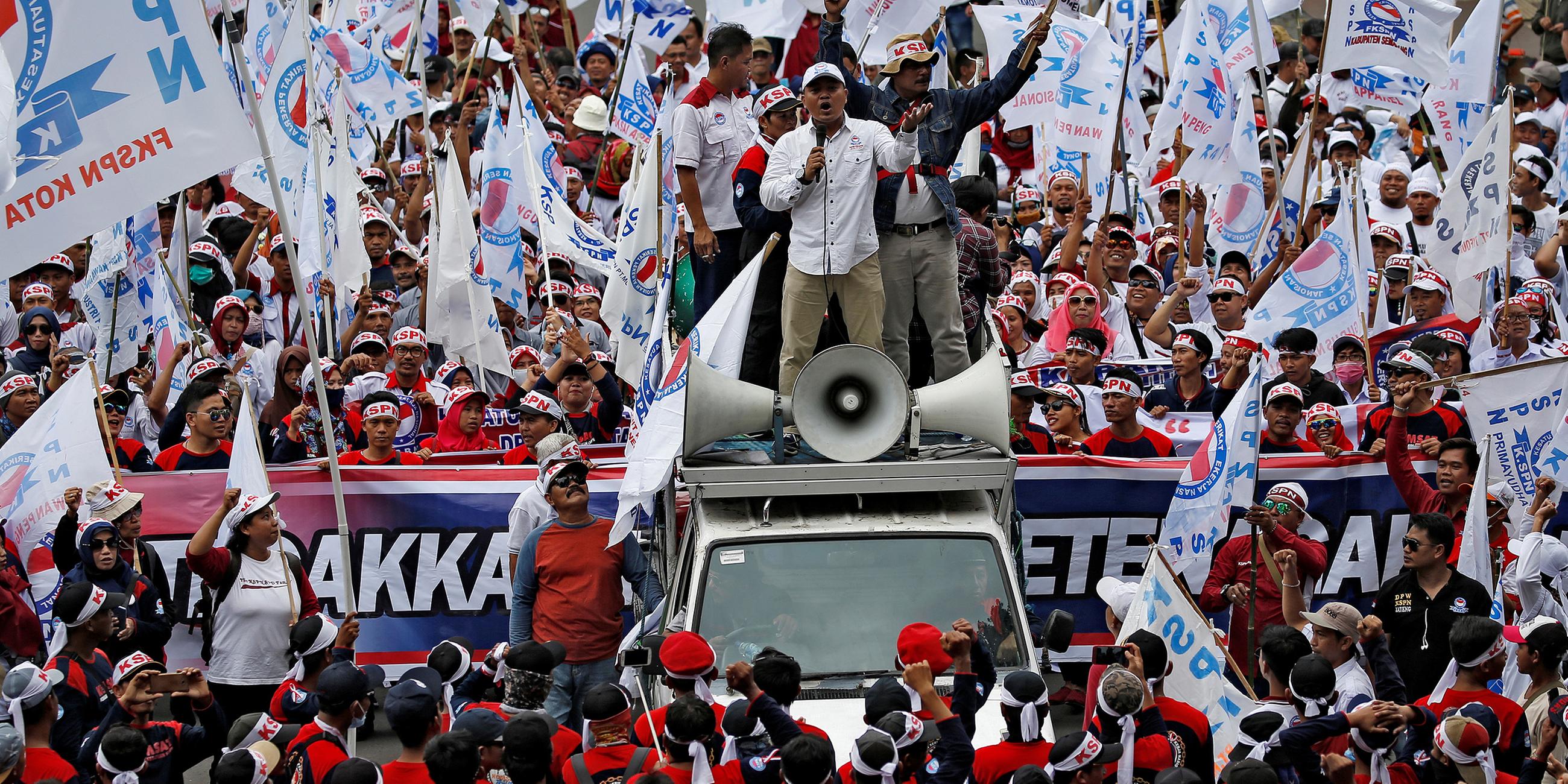 1. Mai-Demos: Indonesien 