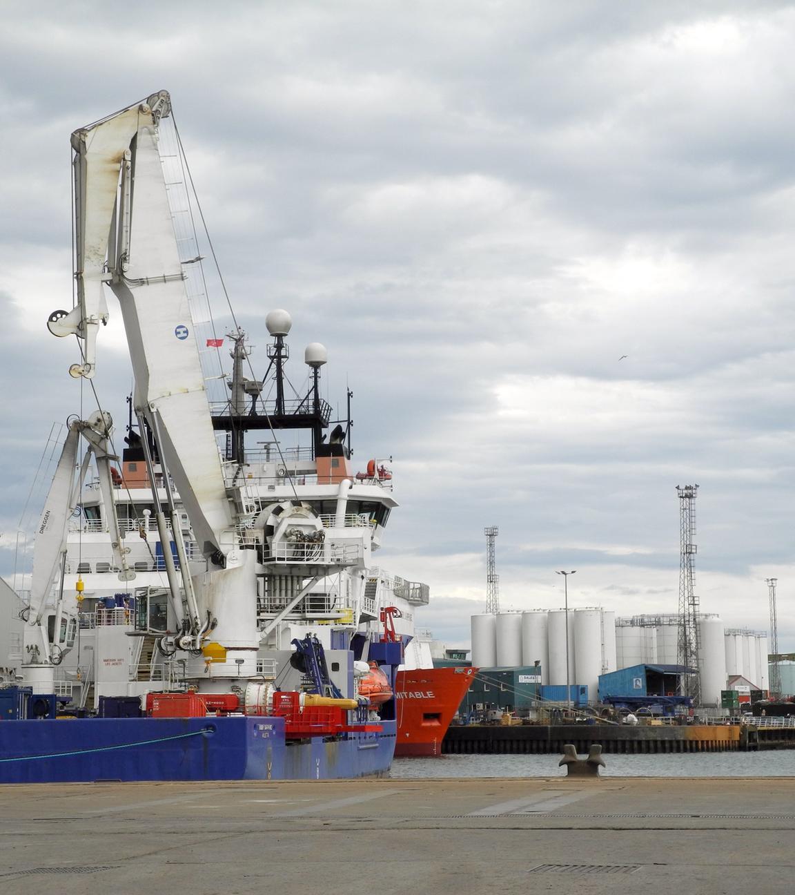 Industriehafen von Aberdeen