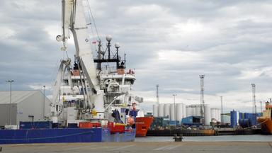 Industriehafen von Aberdeen