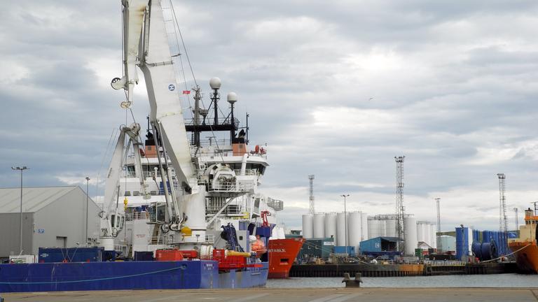 Industriehafen von Aberdeen