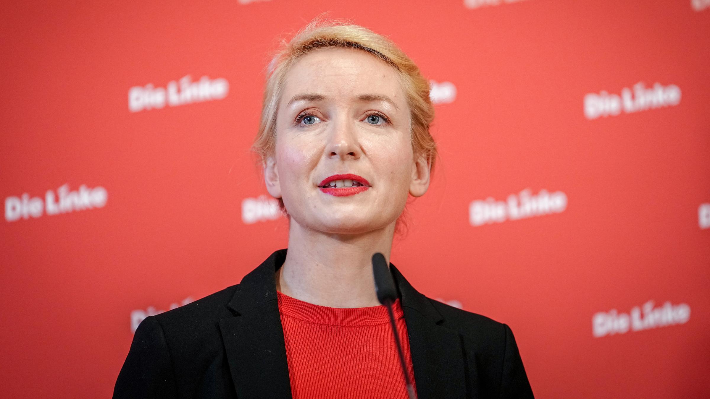 Berlin: Ines Schwerdtner, Parteivorsitzende der Partei Die Linke