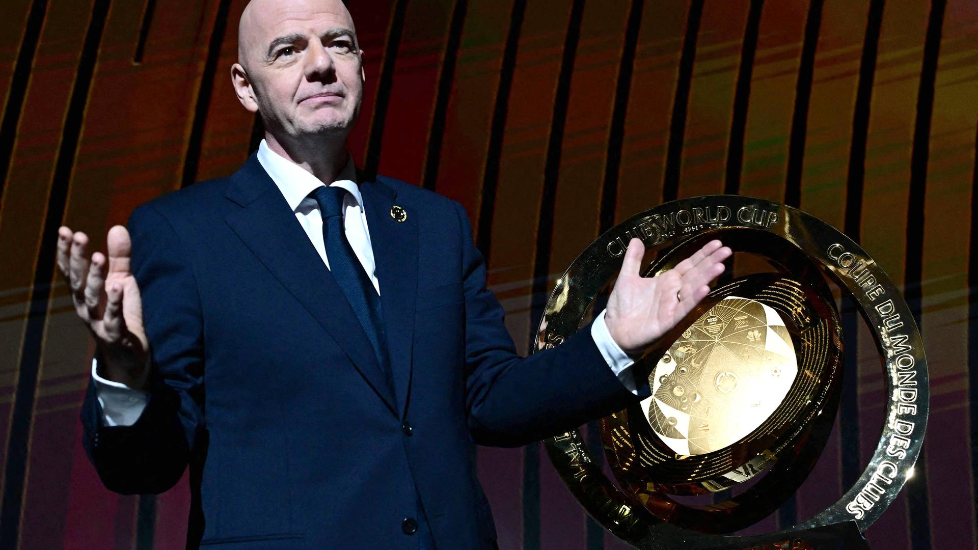 FIFA-Präsident Gianni Infantino während der Auslosungszeremonie zur FIFA Klub-Weltmeisterschaft 2025
