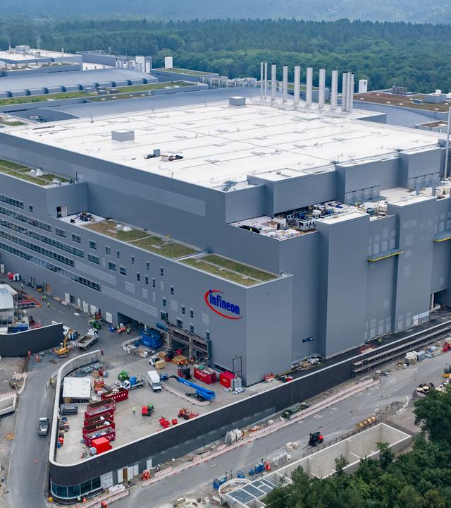 Blick auf die neue Smart Power Fab von Infineon.