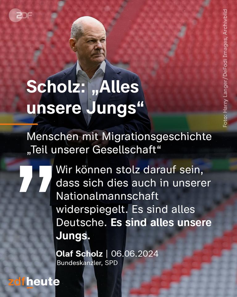 Infografik: Scholz: "Alles unsere Jungs"