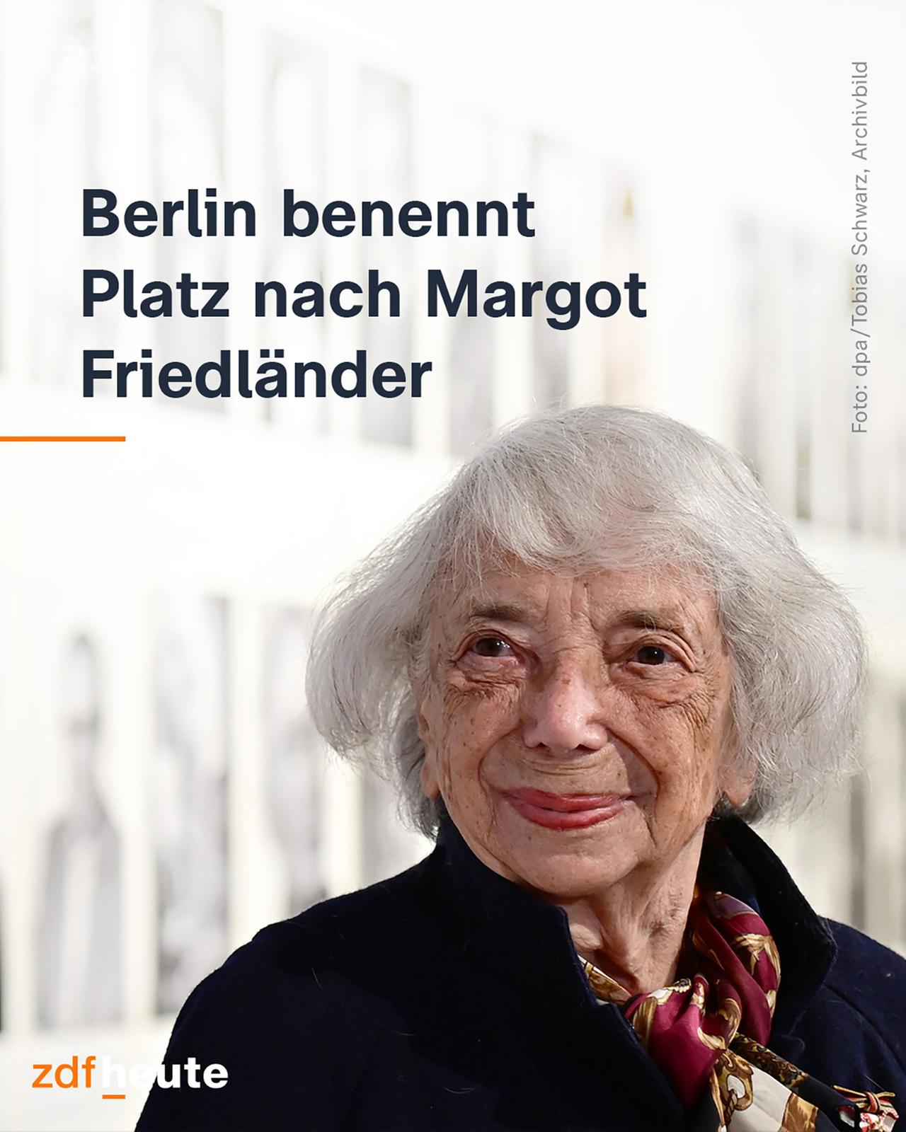 Infographic: Berlin names a square after Margot Friedländer