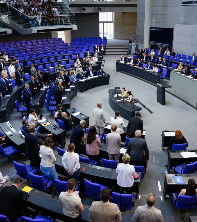 Die 87. Plenarsitzung der 21. Legislaturperiode des Deutschen Bundestags.