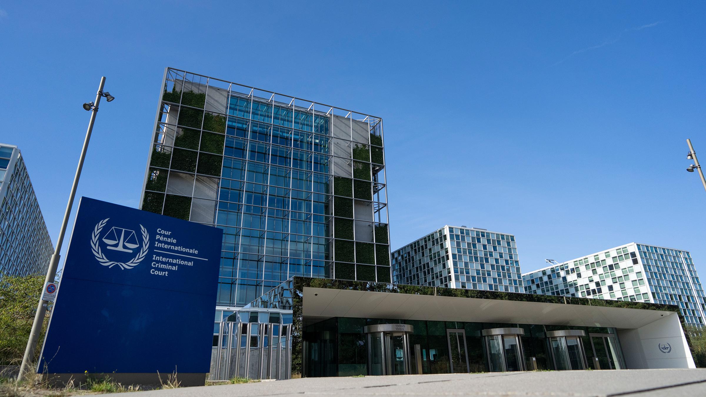 Blick auf den Internationalen Strafgerichtshof (ICC)