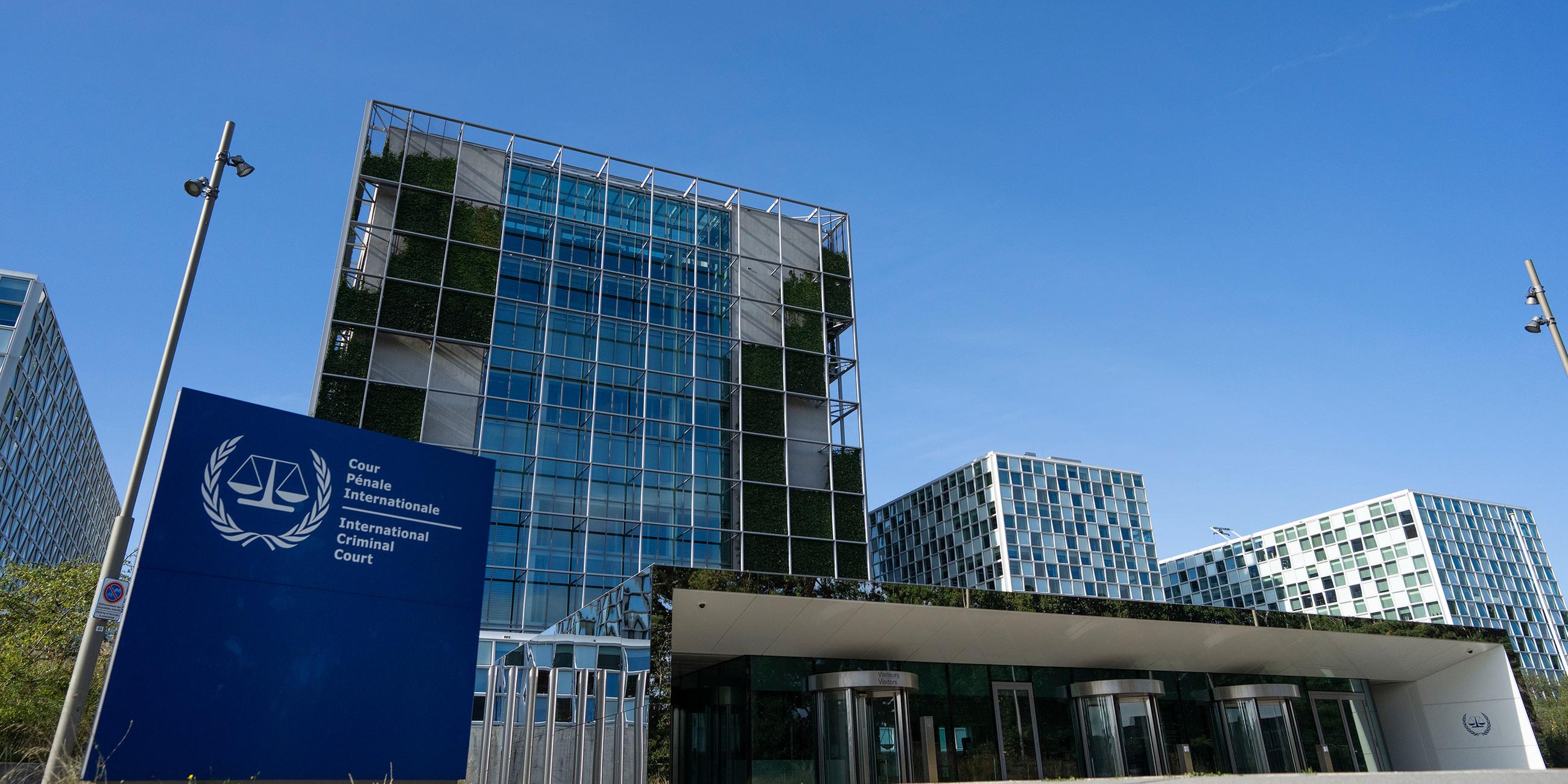 Blick auf den Internationalen Strafgerichtshof (ICC)