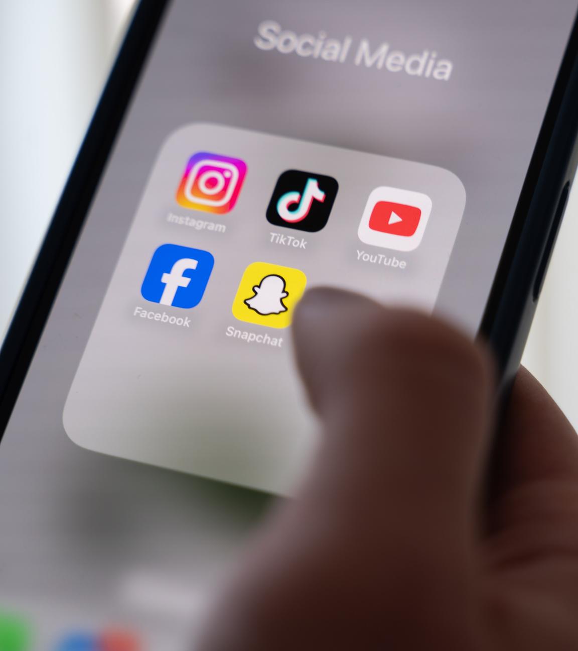 Social Media Apps auf Smartphone