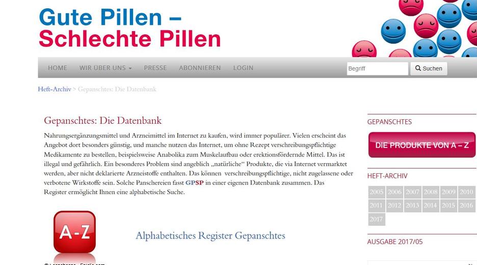Internetdatenbank: Gepanschte Arzneimittel