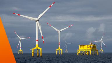 Windkraftanlage auf hoher See
