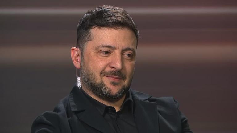 Der ukrainischer Präsident Selenskyj bei Lanz spricht im Interview mit Markus Lanz