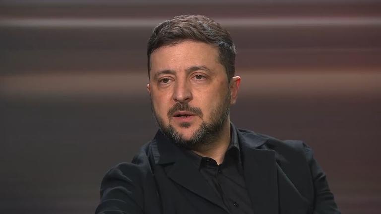 Der ukrainischer Präsident Selenskyj bei Lanz spricht im Interview mit Markus Lanz