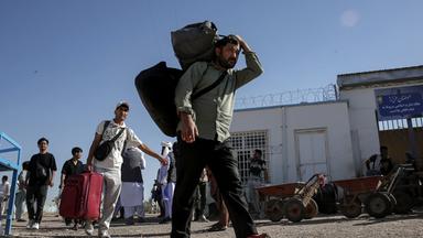 Afghanische Flüchtlinge im Grenzgebiet zwischen Afghanistan und Iran.