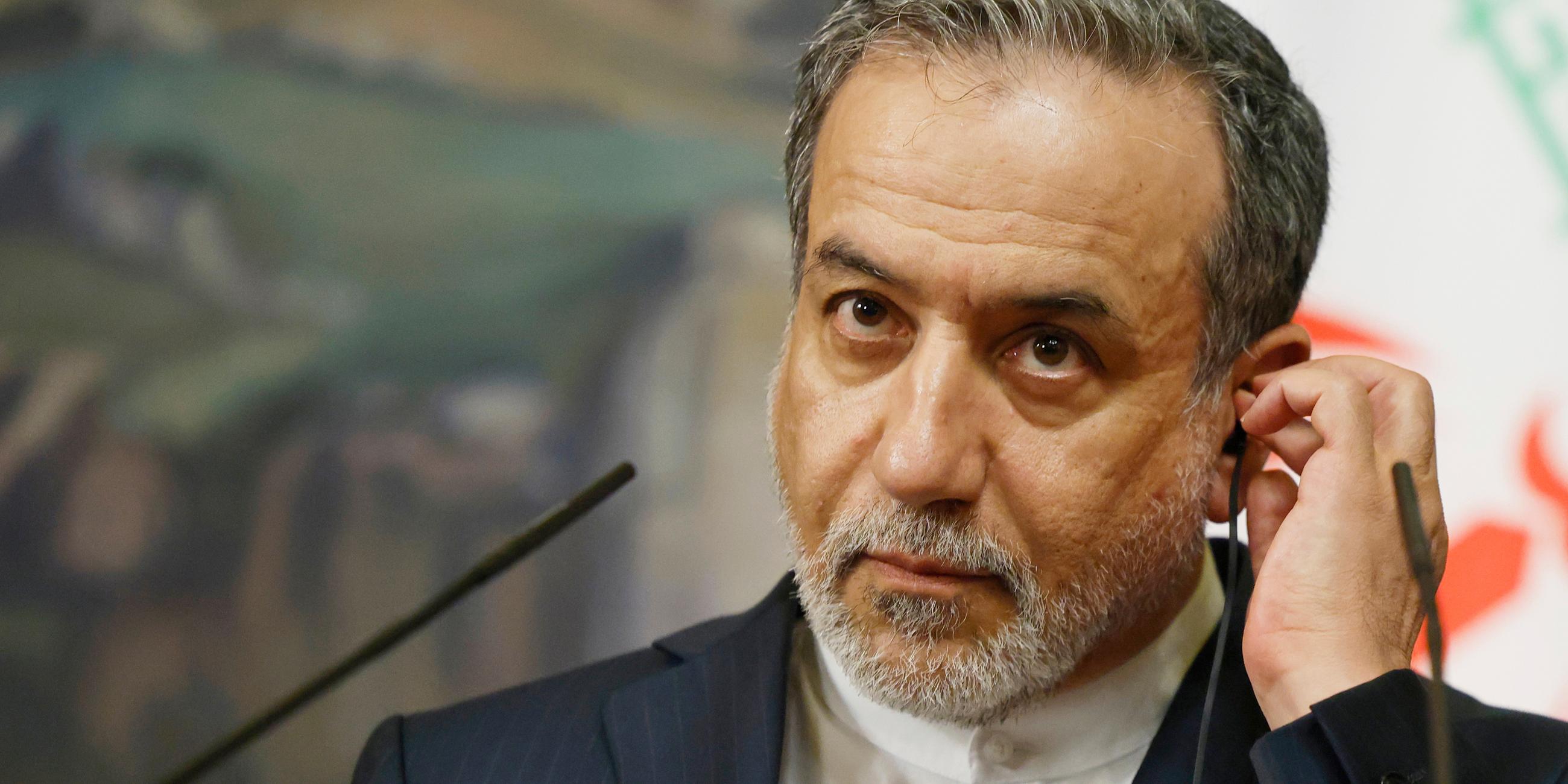 Irans Außenminister Araghtschi in Moskau