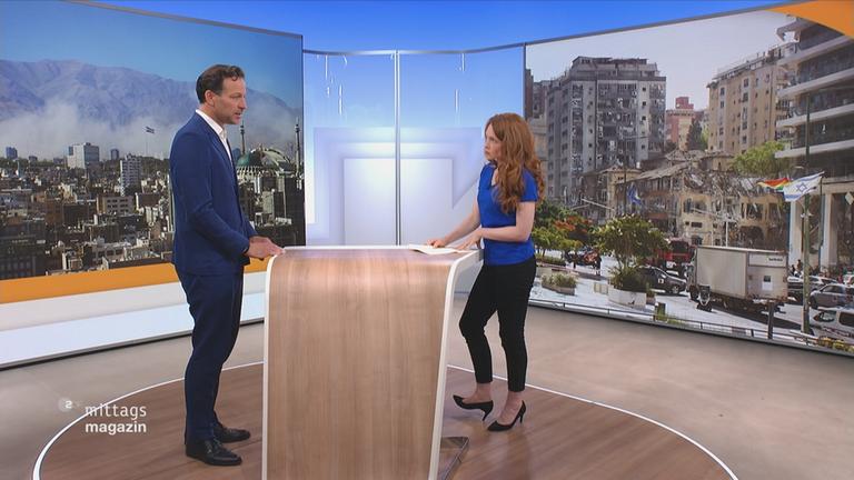 Iran Experte Cornelius Adebahr zu Gast im Mittagsmagazin-Studio