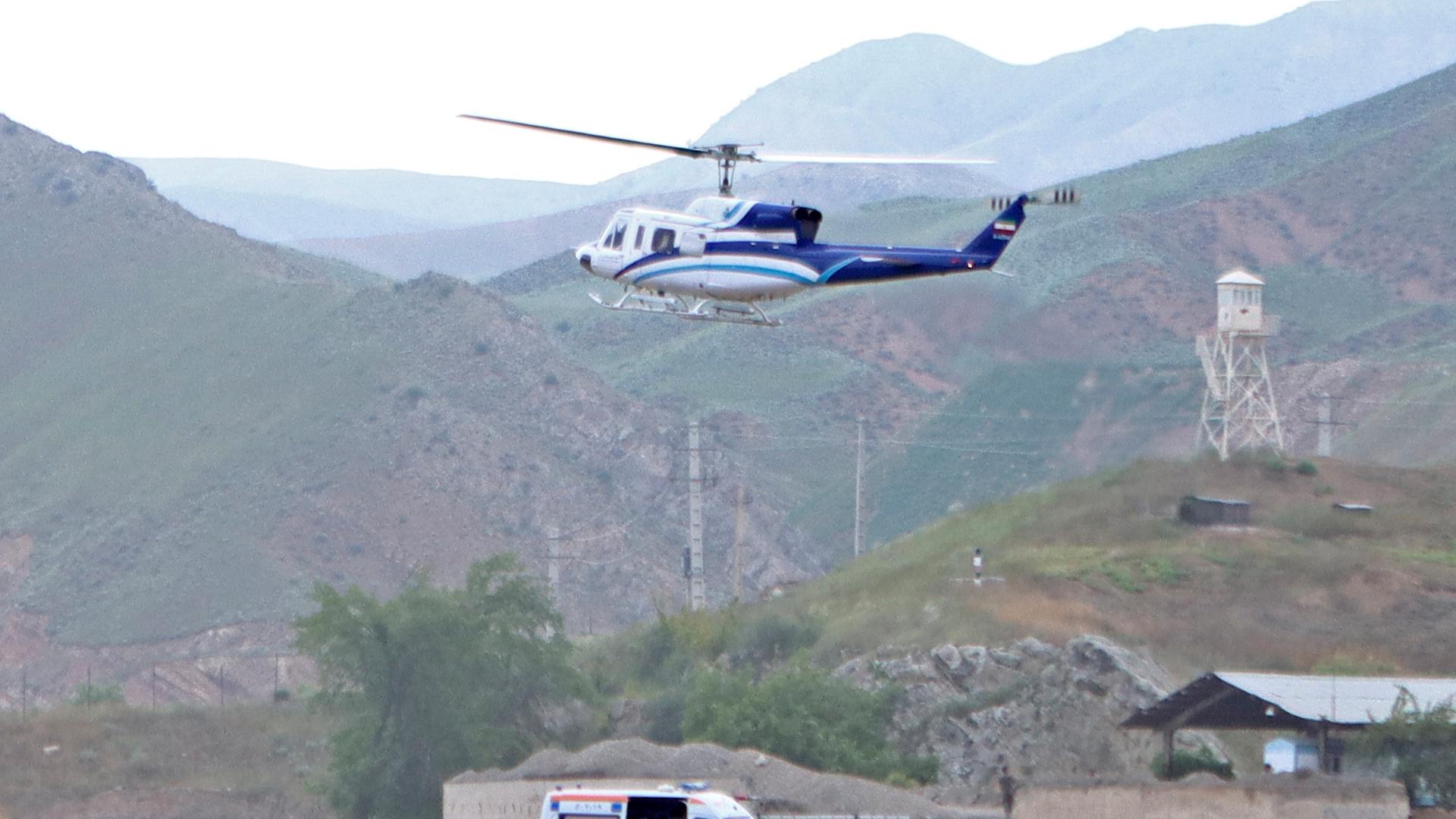 Hubschrauber des iranischen Präsidenten Raisi
