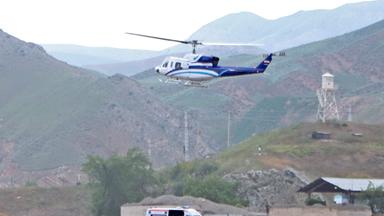 Hubschrauber des iranischen Präsidenten Raisi