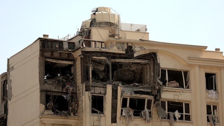 Ein beschädigtes Haus 