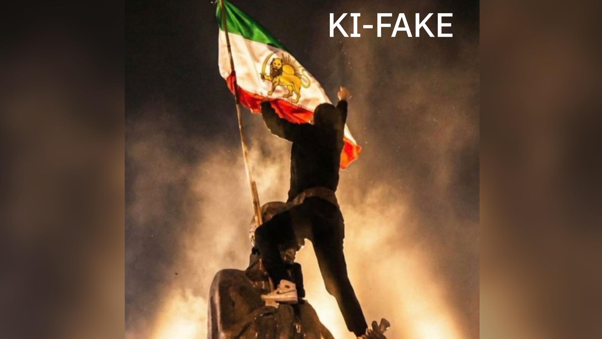 Iran Protest - Fake-Bild 