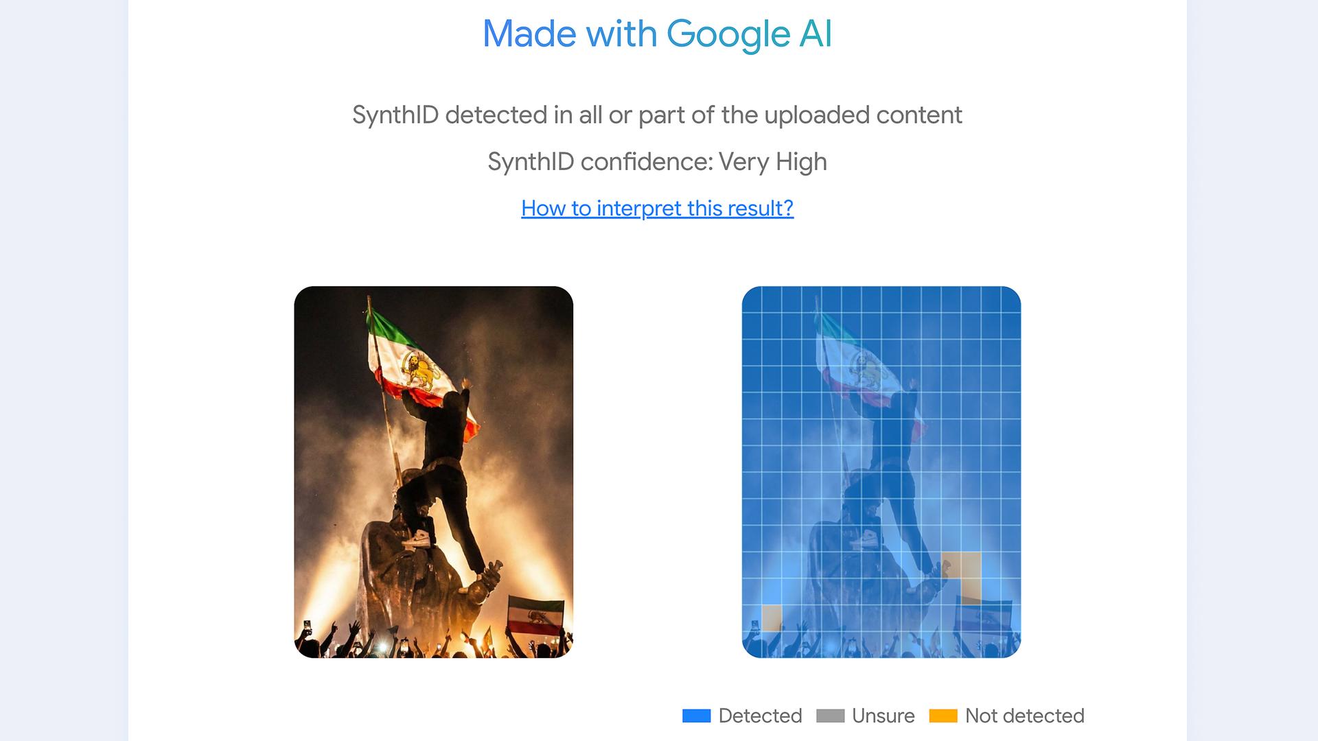 Iran Protest - Fake-Bild 