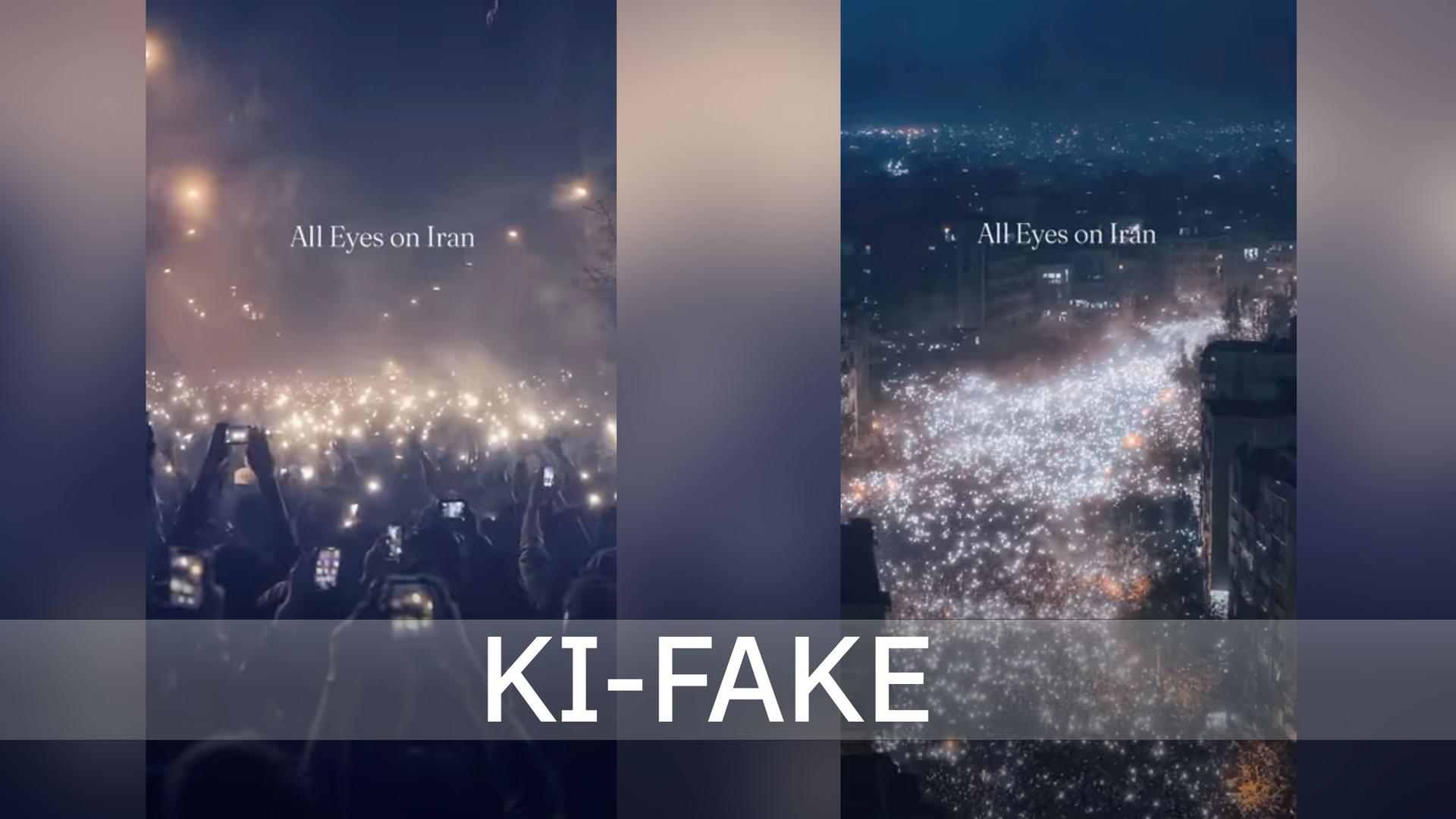 Iran Protest - Fake-Bild 