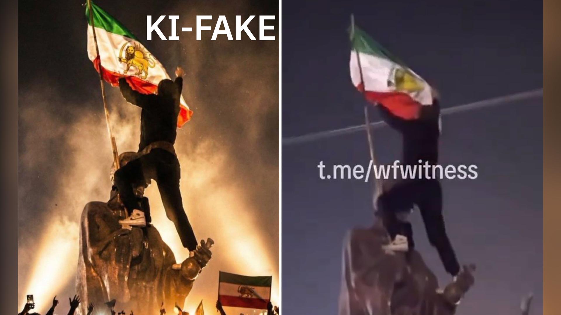 Iran Protest - Fake-Bild 