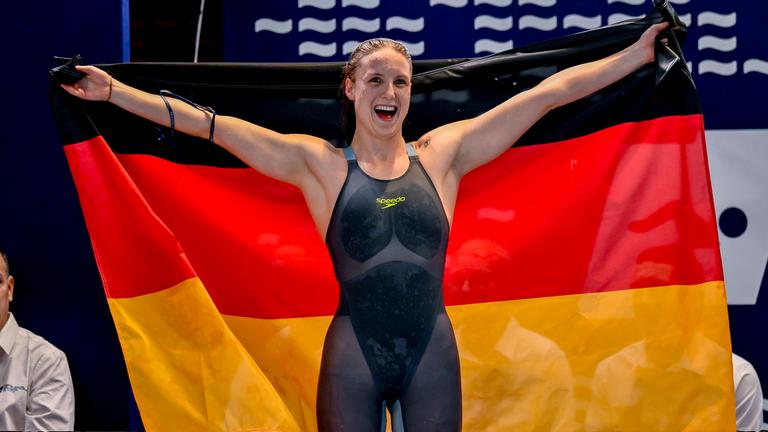 Isabel Gose gewinnt Gold über 400m Freistil bei den Kurzbahn-Europameisterschaften in Lublin