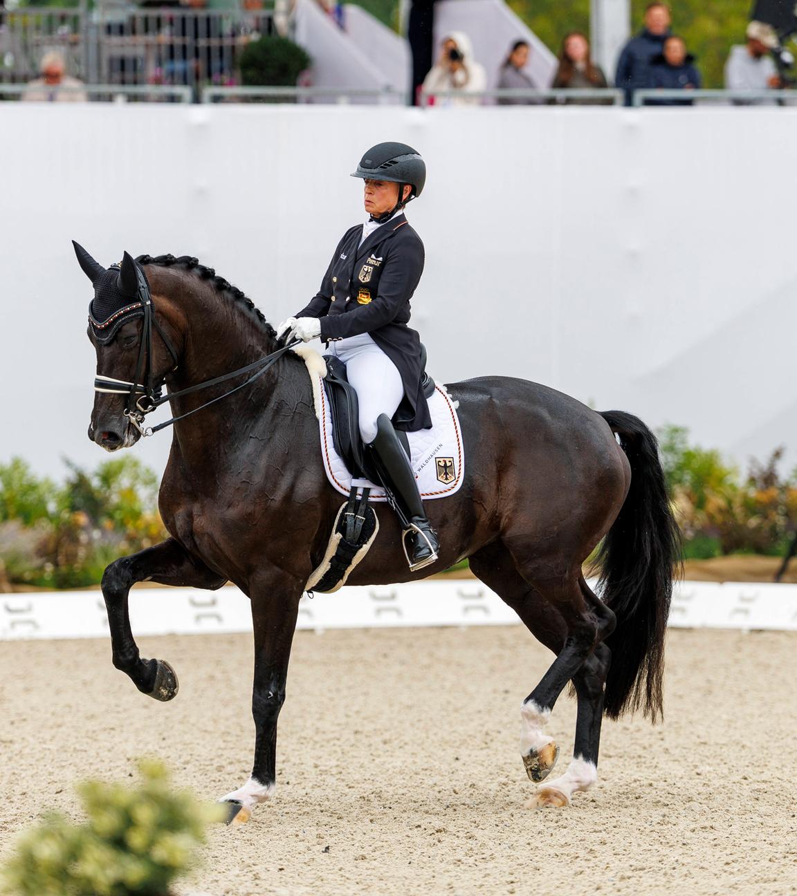 Isabell Werth (Deutschland) tritt bei der FEI Dressur-Europameisterschaft 2025 an.