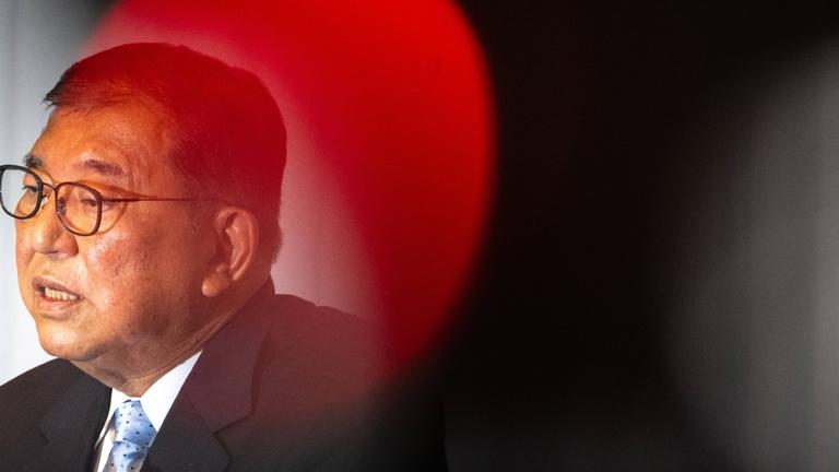 Japans Premierminister Shigeru Ishiba während einer Pressekonferenz am 21 Juli 2025 in Tokyo, Japan