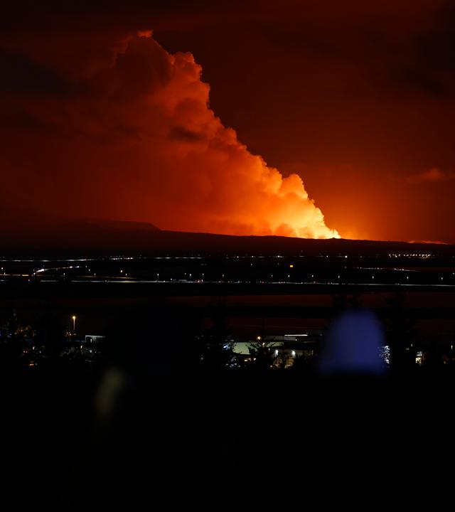 In Island ist nach starker seismischer Aktivität ein Vulkan ausgebrochen.
