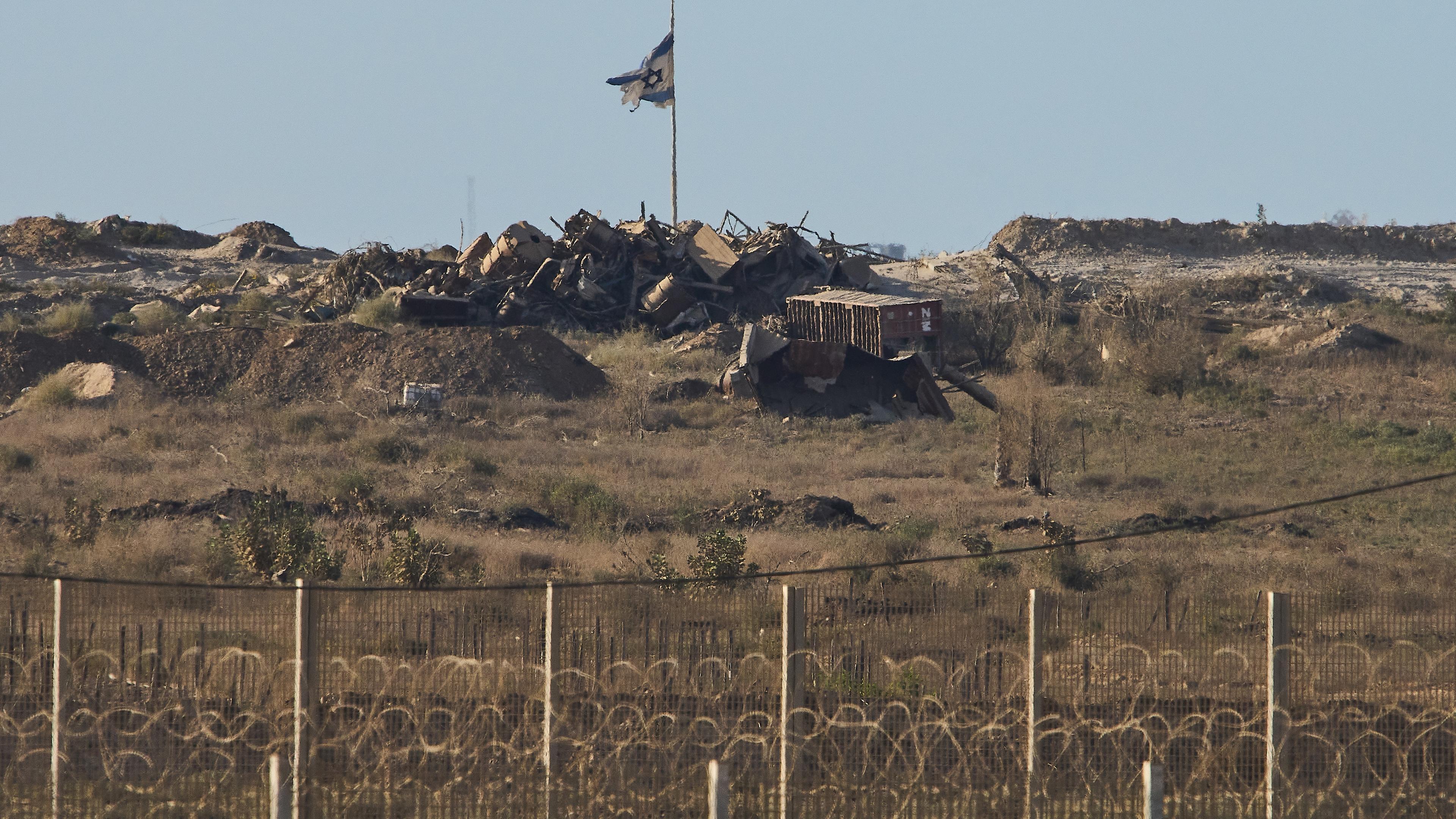 Nahostkonflikt - Grenze zwischen Israel und Gaza