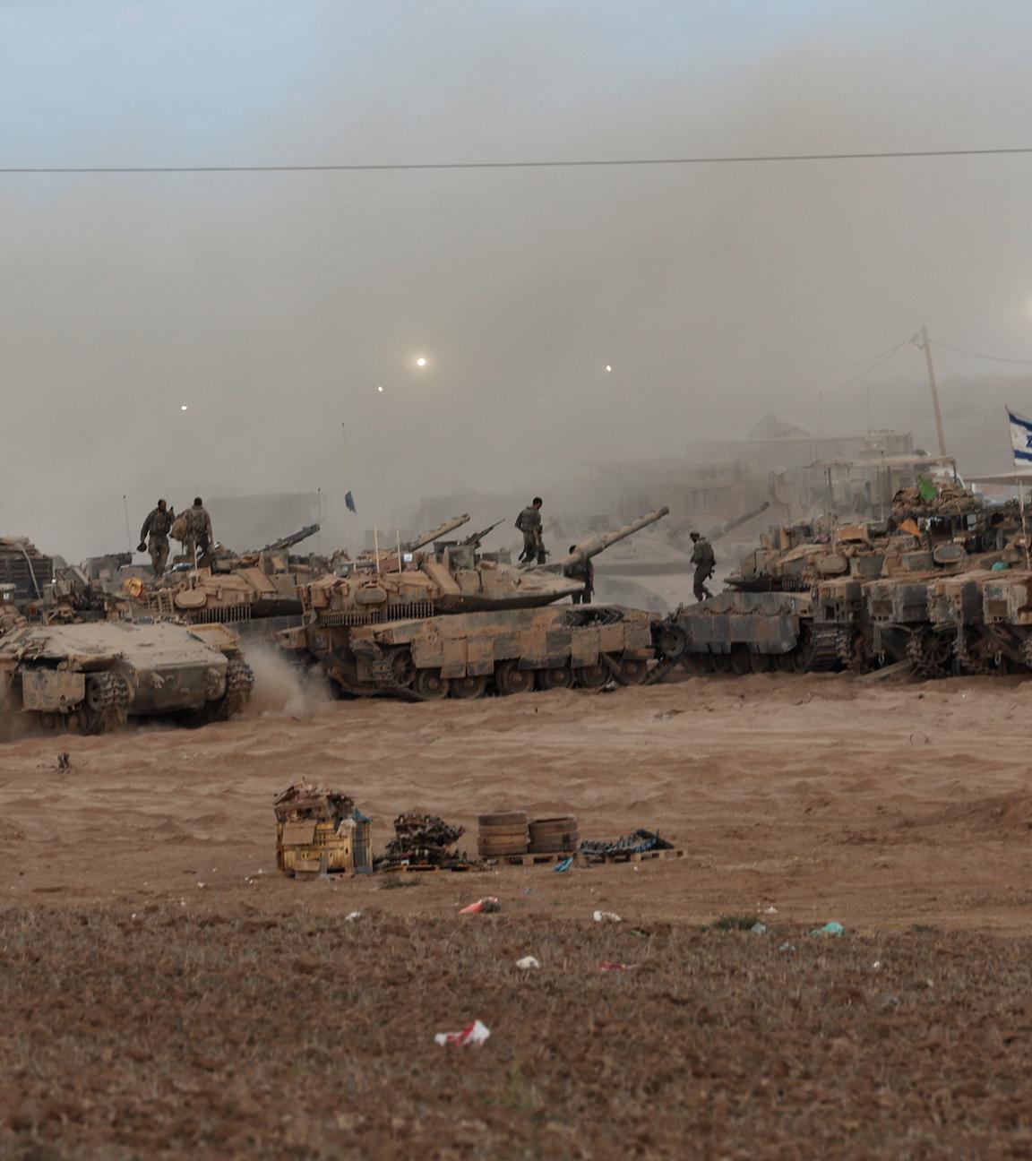Israelische Panzer nach Einigung in Gaza