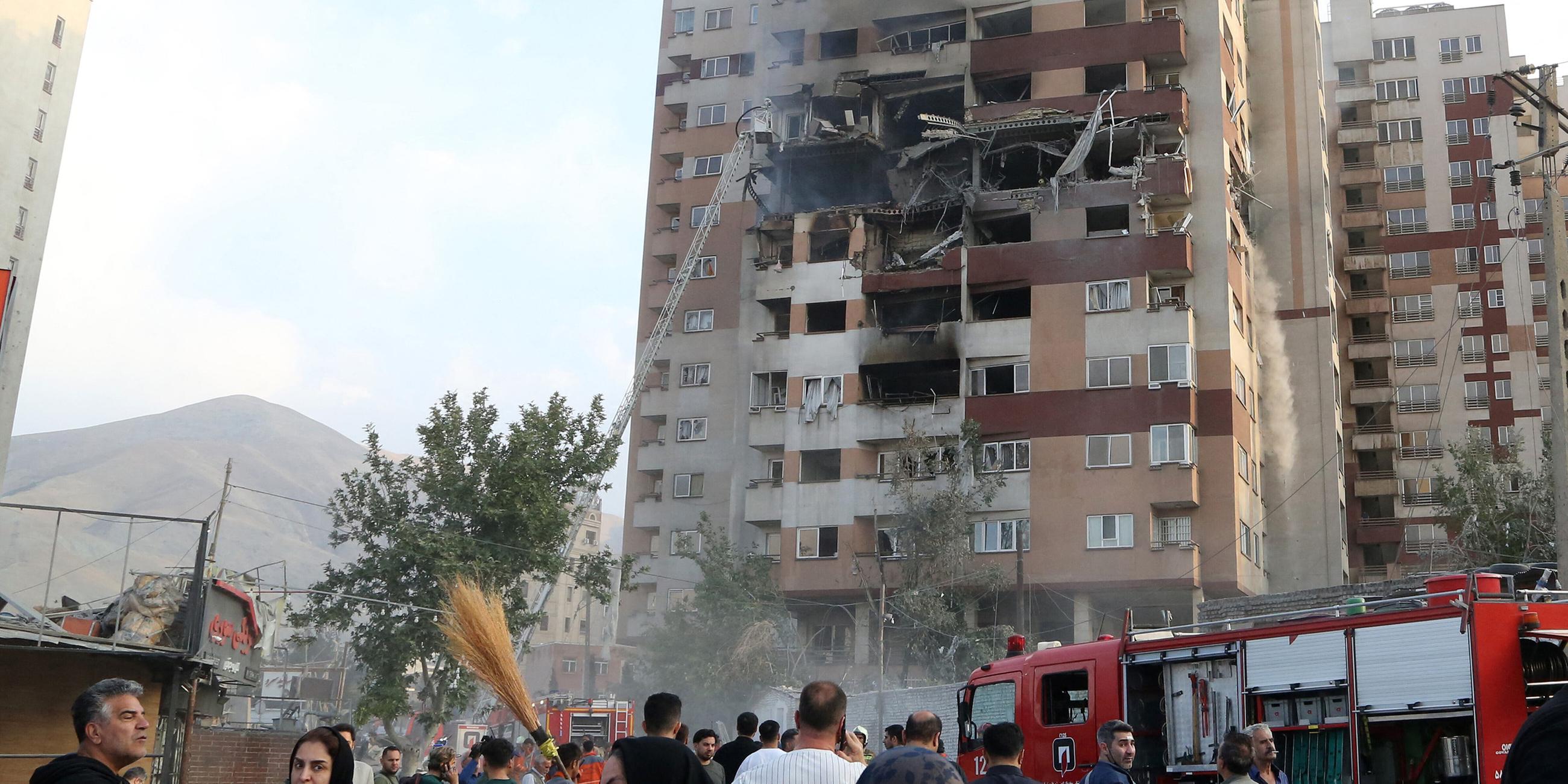 Zerstörung in Teheran nach Israels Angriff auf Iran
